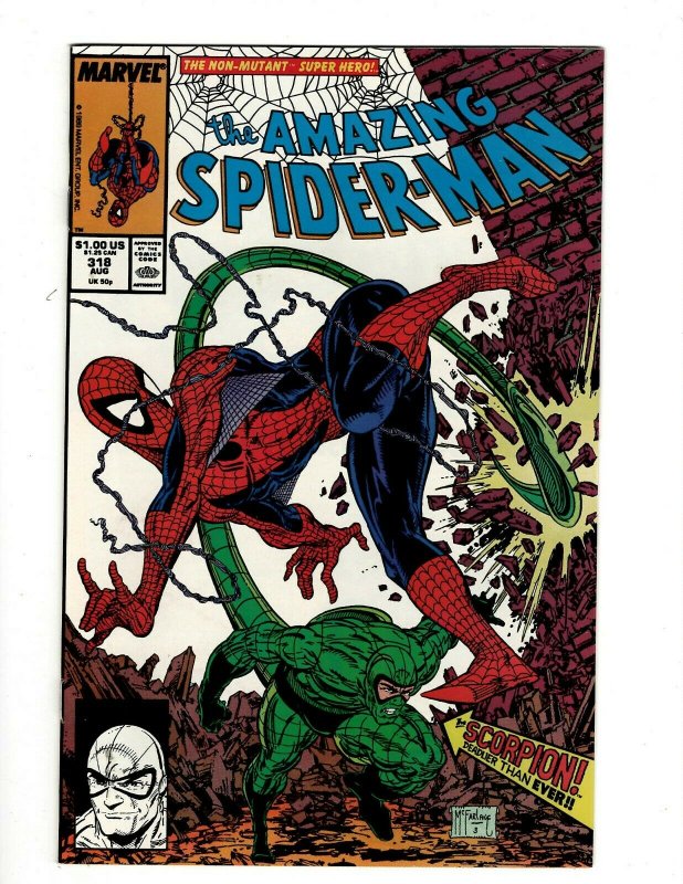 Lot Of 5 Amazing Spider-Man Marvel Comic Books # 318 319 320 321 322 NM OF2