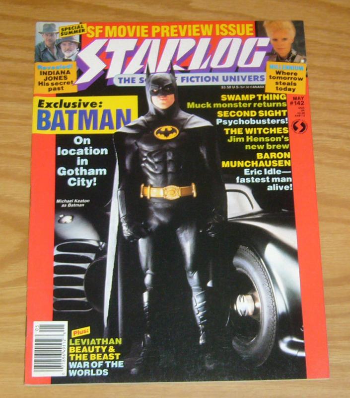 Starlog #142 VF/NM batman - swamp thing - indiana jones - baron munchausen 1989