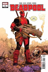 DEADPOOL #1, NM-, Skottie Young, Merc, 2018, more Marvel in store