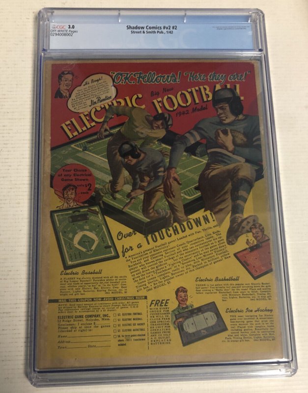 Shadow comics (1942) V2 # 2 ( CGC 3.0 ) Giant Ant Cover