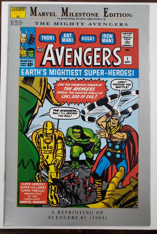 Avengers 1 Marvel Milestone Edition 1993