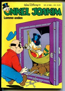 Onkel Joakim #9 1986-Disney-Danish-Uncle Scrooge-Carl Barks-Mickey Mouse-VG