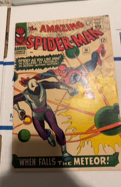 The Amazing Spider-Man #36 (1966)when falls the meteor- the looter