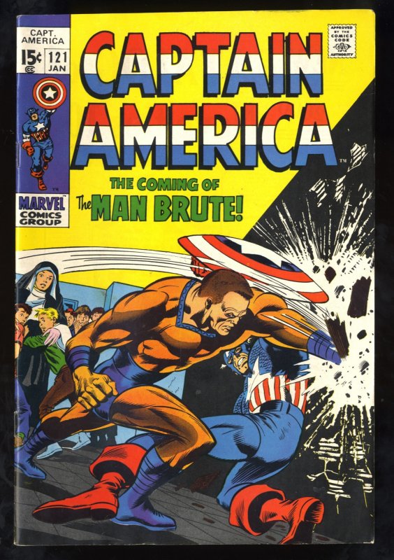 Captain America #121 FN- 5.5 White Pages