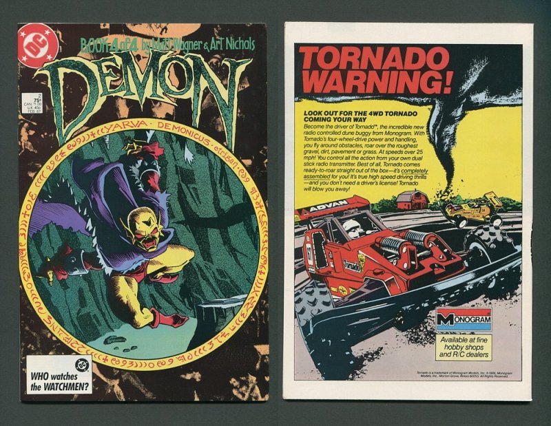 Demon #1  #2  #3  #4 (COMPLETE SET) / 9.0 VFN/NM   1987