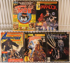 Lot of 5 Assorted Bronze Age Comic Magazines