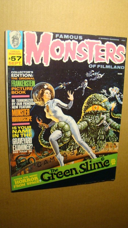 FAMOUS MONSTERS 57 *NICE COPY* WARREN KARLOFF LUGOSI LON CHANEY LONDON 