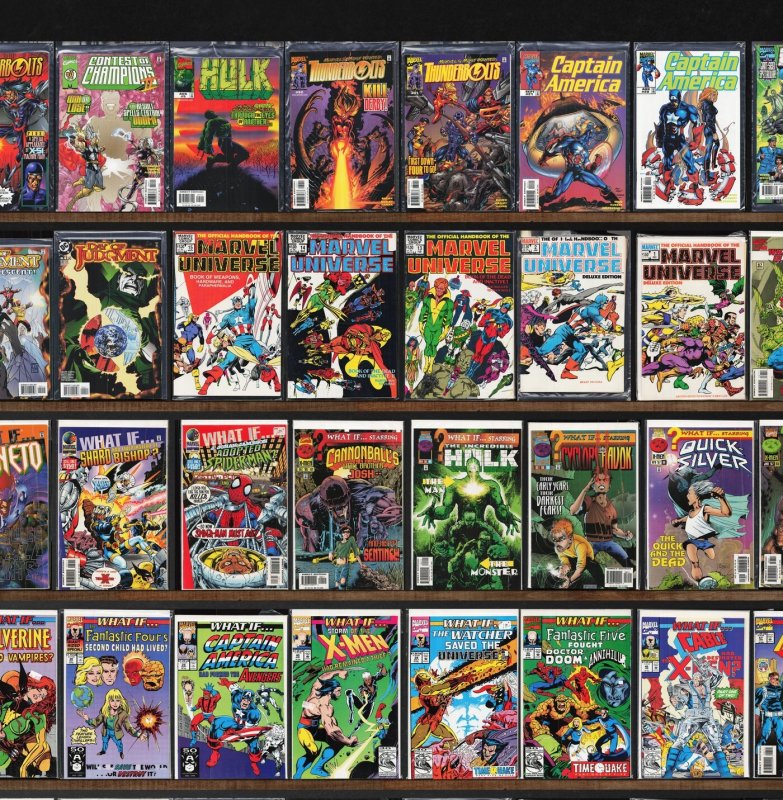 Huge Lot 140+ Comics with What If...?, Wolverine, Mutant X, Wild Thing & More!