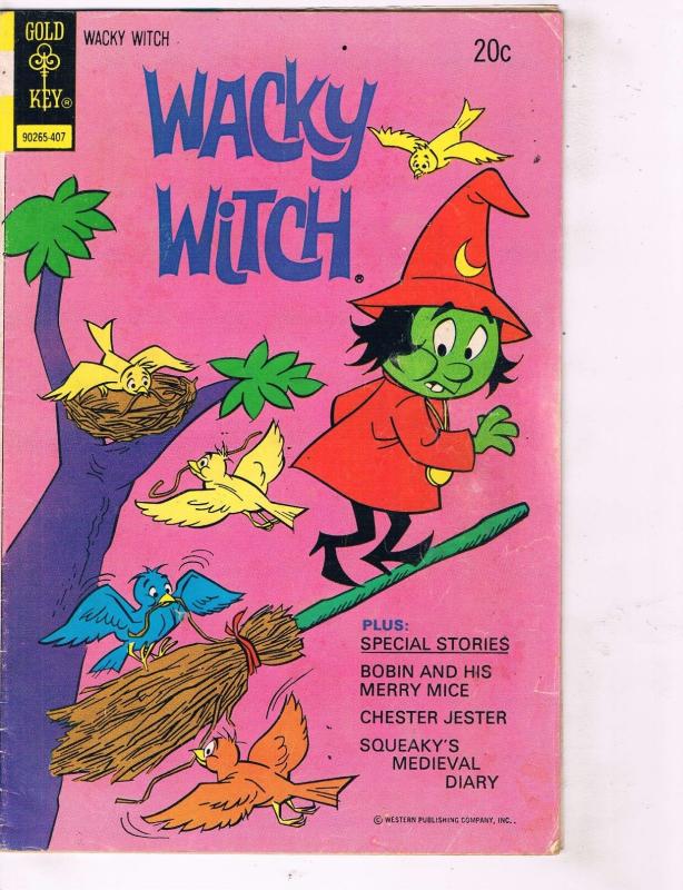 Lot of 2 Wacky Witch Gold Key Comic Books # 404 407 Super Heroes AD39