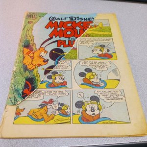 Mickey Mouse and Pluto Battle the Giant Ants #279 Dell Four Color Disney Comic