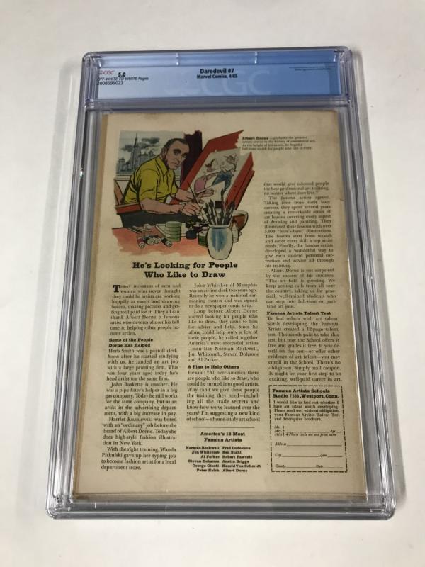 Daredevil #7 CGC 5.0