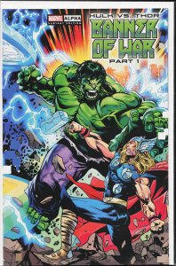 Hulk vs. Thor: Banner of War Alpha Shaw Cover (2022) Hulk
