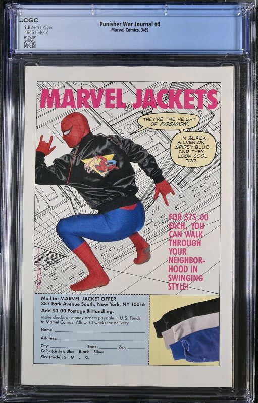 Punisher War Journal #4 (3/89) Graded CGC 9.8