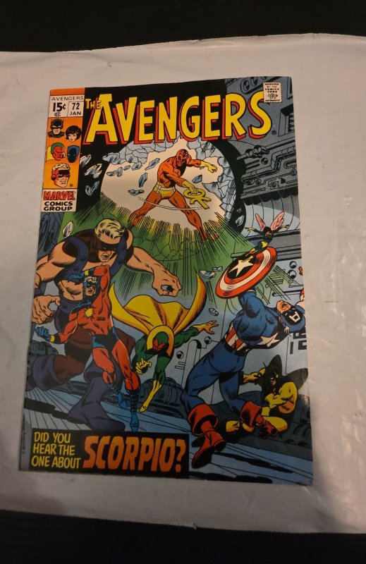 The Avengers #72did you hear one about scorpion 1st app