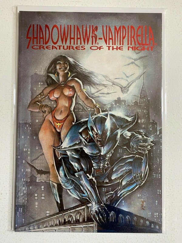 Vampirella Shadowhawk Creatures of the Night #2 8.0 VF (1995) Bad Girl 