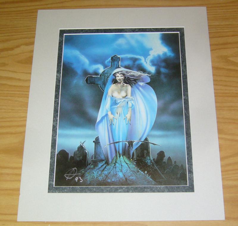 Chris Achilleos' Amazons Print: Vampire - signed bad girl art