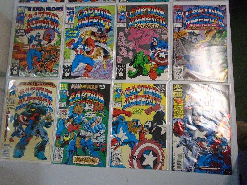 Captain America, 43 Different Lot From:#370-454 (Last Issue) 8.0/VF (1990-1996)