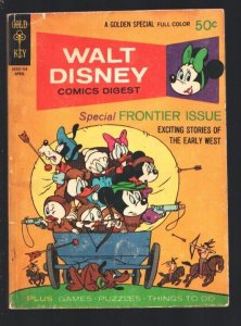 Walt Disney Comics Digest #28 1971-special frontier issue-Davy Crockett-Carl ...