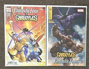 2 Fantastic Four X vs Gargoyles Marvel Dynamite NM Lot Parrillo
