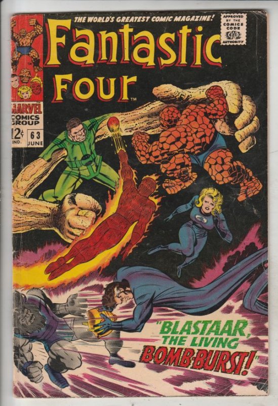 Fantastic Four #63 (Jun-67) VG/FN Mid-Grade Fantastic Four, Mr. Fantastic (Re...