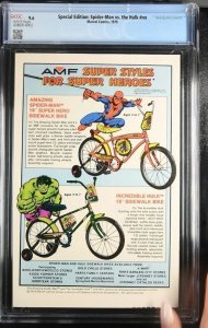 SPECIAL EDITION SPIDER-MAN VS THE HULK #NN 1979 MARVEL CGC 9.6 WHITE PAGES 4002