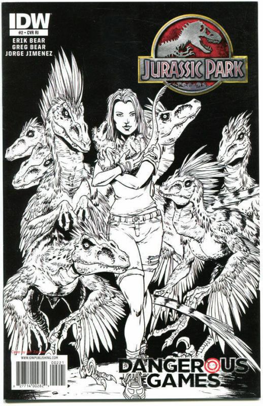 JURASSIC PARK #2, VF+, Variant, Dinosaurs, 2011, Dangerous Games,more in store