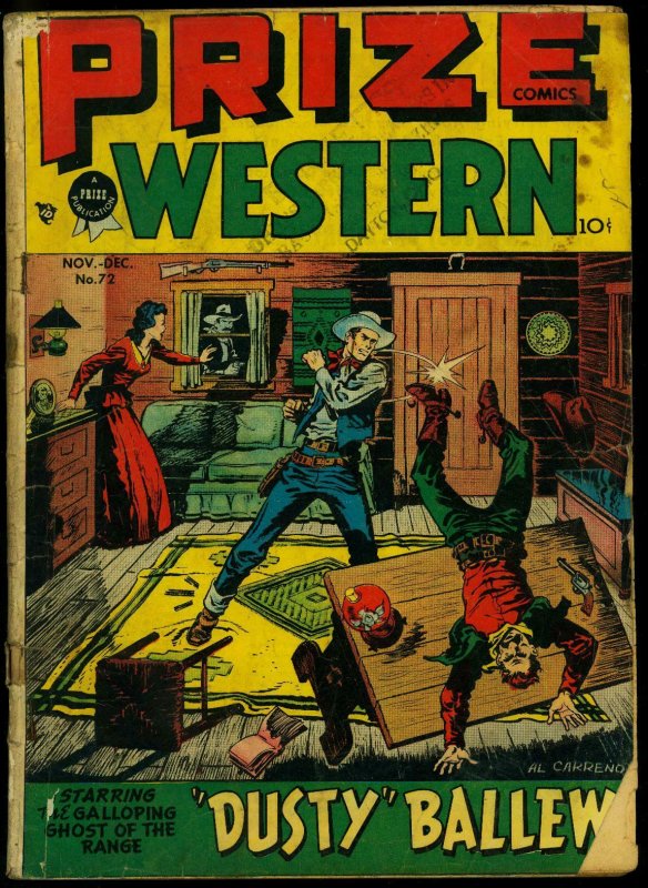 Prize Comics Western #72 1948- Galloping Ghost- Golden Age G