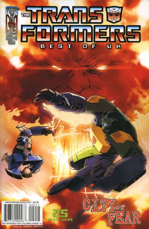 Transformers, The: Best of UK: City of Fear #2 VF/NM; IDW | save on shipping - d