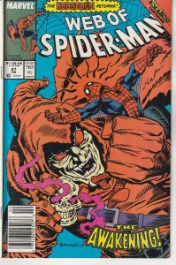 Web of Spider-Man #47 Newsstand Edition (1989)   INFERNO !