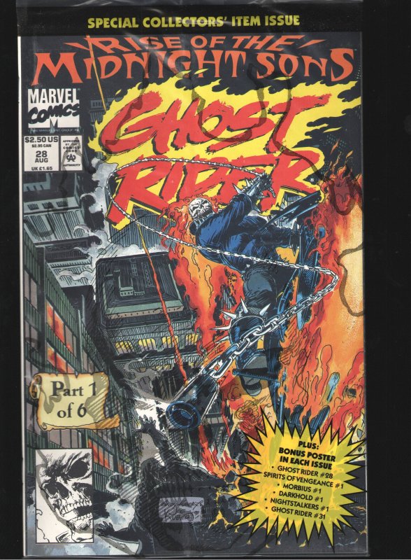 GHOST RIDER 28 UNREAD NM 9.4-9.8;MIDNIGHT SONS MOVIE IN DEVELOPMENT