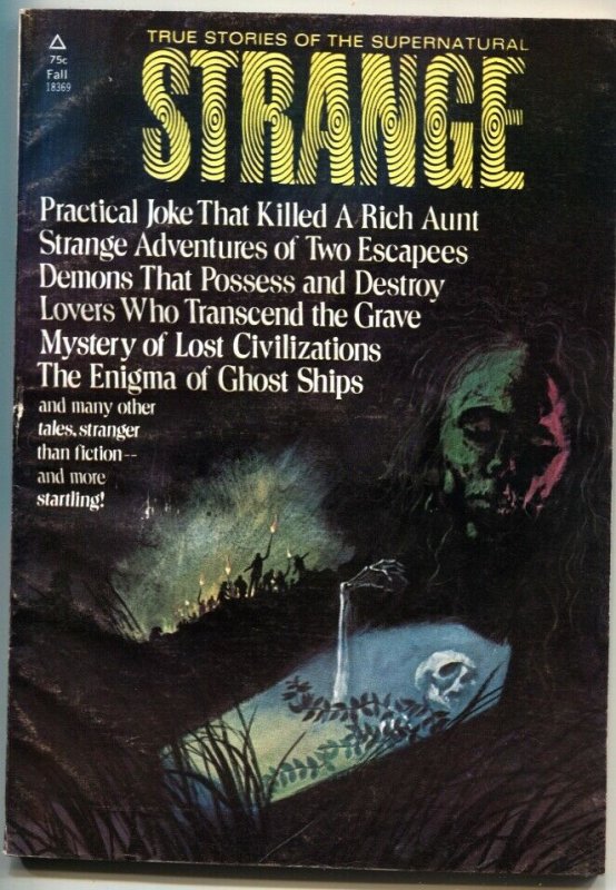 STRANGE #2-1972-TRUE STORIES OF THE SUPERNATURAL-PULP-UFO-LOST CIVILIZATIONS