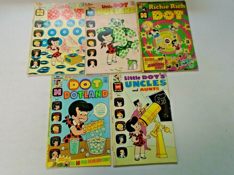 Little Dot Harvey Comic Lot 5 Different Very Good to Excellent Condition