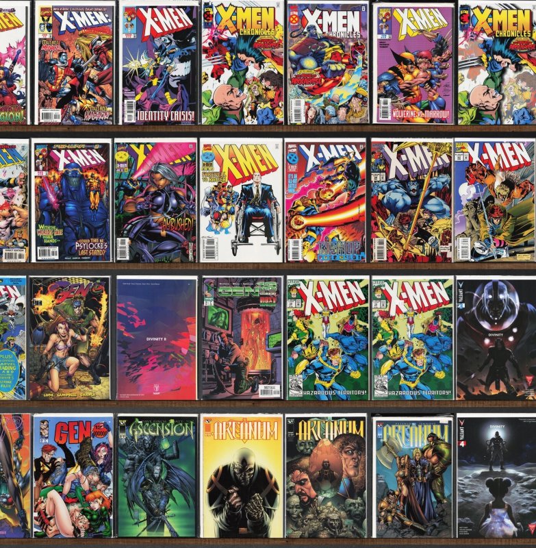 Huge Lot 130+ Comics with X-Men, Gen 13, Arcanum, Divinity & More!