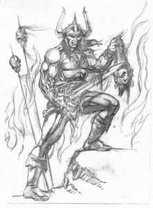 Conan Pencil Commission art by Danny Bulandi
