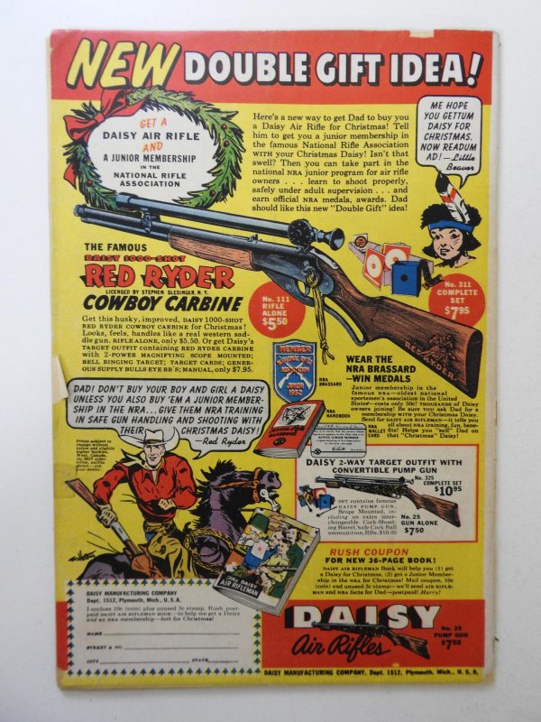 Tomahawk #9 (1952) VG- Condition! cover detached bottom staple, tape on bc