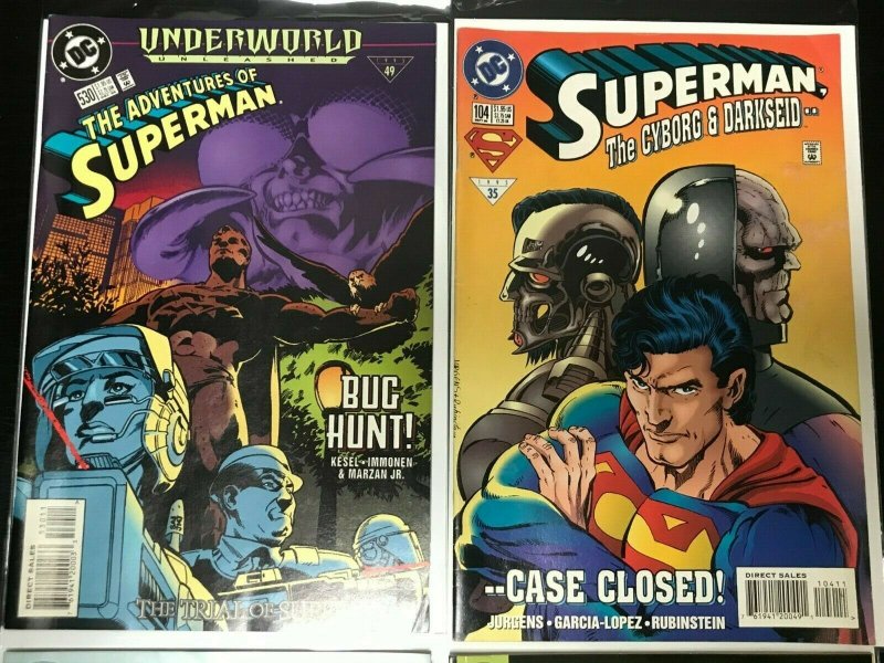 SUPERMAN #104,105,500,530 4PC LOT (VF) BACK FROM THE DEAD!! GREEN LANTERN!! 1995