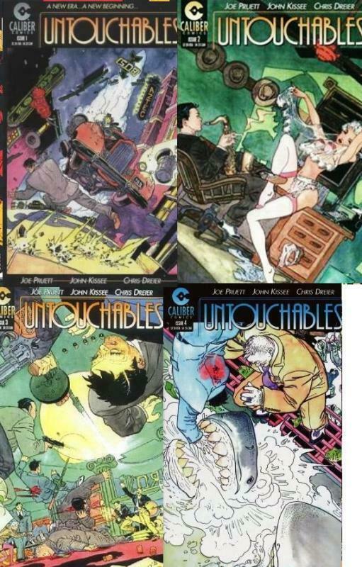 UNTOUCHABLES (1997 CALIBUR) 1B,2-4  KALUTA covers! COMICS BOOK