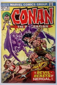 Conan the Barbarian #30 (5.5, 1973) Back Cover Damage