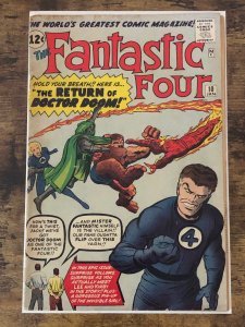 Fantastic Four #10 (1963). VG-. Stan Lee & Jack Kirby app. READ DESCRIPTION.