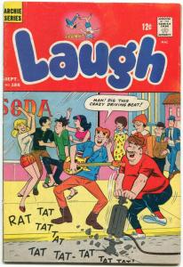 Laugh Comics #186 1966- Archie- Betty- Veronica Rock and Roll cover VG