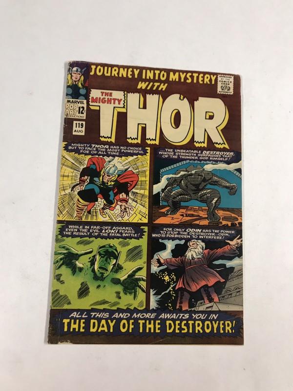 Journey Into Mystery 119 4.0 Vg Very Good Marvel Silver Age 1st Warriors Three 3