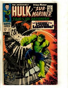 Tales To Astonish # 97 VF- Marvel Comic Book Hulk Sub-Mariner Avengers Thor GK3