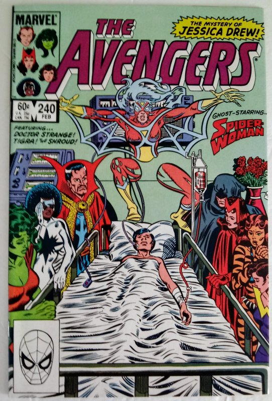 AVENGERS #240 SPIDER-WOMAN! Marvel Comics ID#MBX2