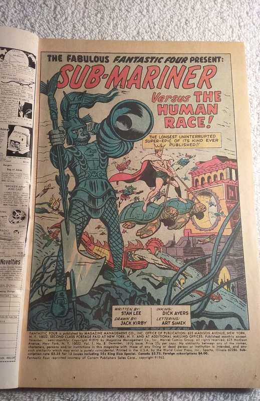 Fantastic Four Annual #8 (1970)