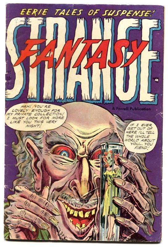 STRANGE FANTASY #9-1953-AJAX-DITKO-PRE-CODE HORROR-SPICY-SKELETON