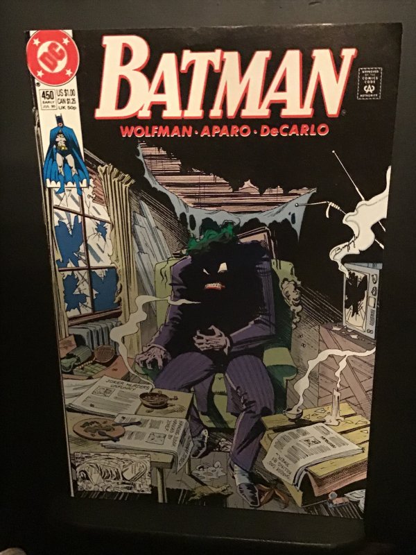 Batman #450 (1990) Wow!  high-grade joker cover Key! NM- Wow!