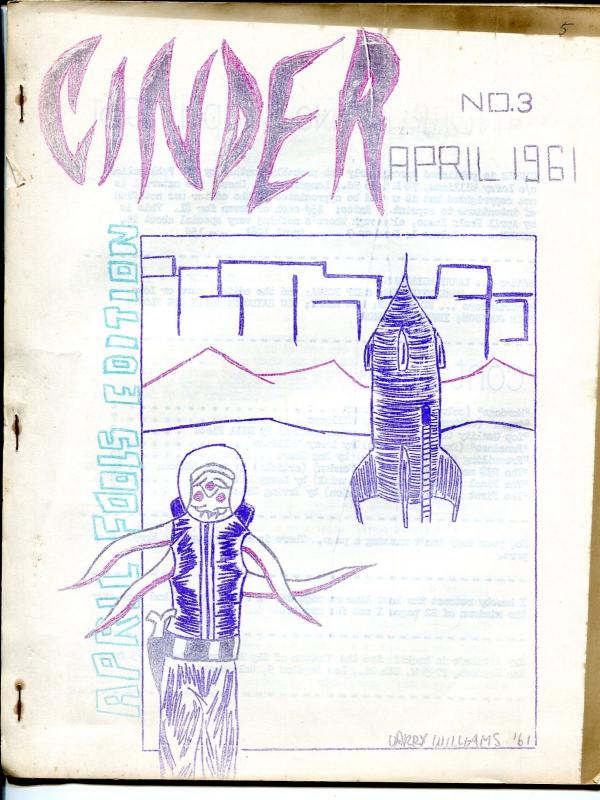 Cinder #3 4/1961-Roger Ebert-Ron Haydock-Xero Comics-sci-fi 'zine-VG