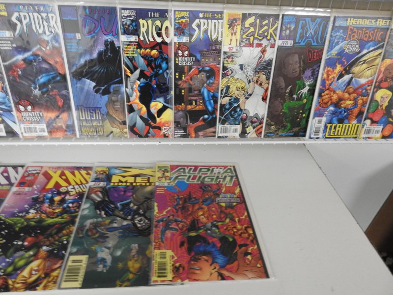 Huge Lot 130+ Comics W/ Wolverine, X-Men, Spider-Man+ Avg VF Condition!