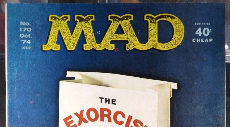 MAD MAGAZINE #170 FN+ October 1974 EC Comics Exorcist Papillon Parodies