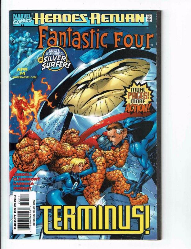 Lot of 4 Fantastic Four Heroes Return Marvel Comic Books #1 2 3 4 BH28